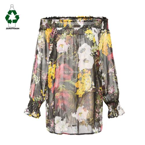 Women's-Recycled Polyester Chiffon Blouse